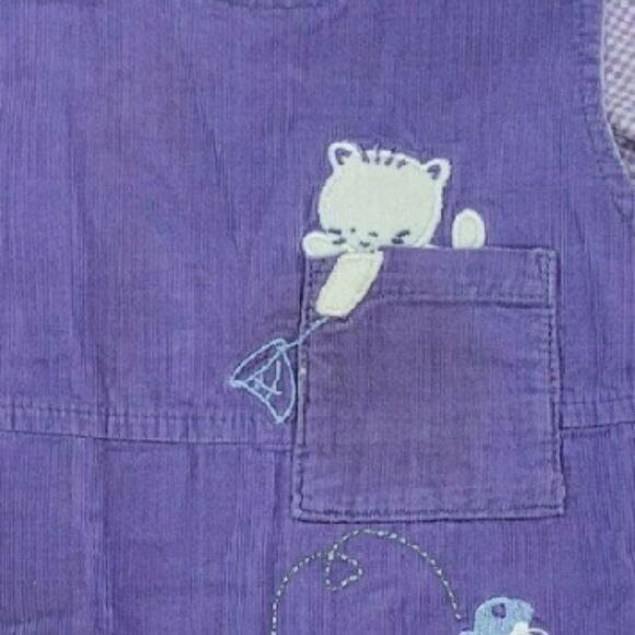 purple corduroy cat jumper - Picture 5 of 5